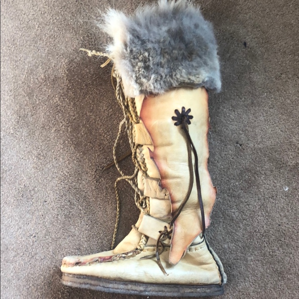 COPY - Fur leather mukluks boots
